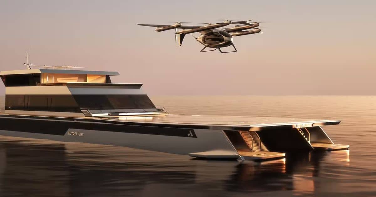 AutoFlight Reveals Green eVTOL Water Vertiport for Sustainable Flights