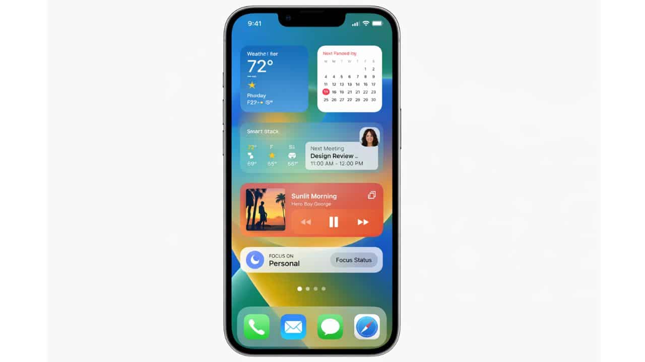 iOS built-in apps and system features displayed on iPhone